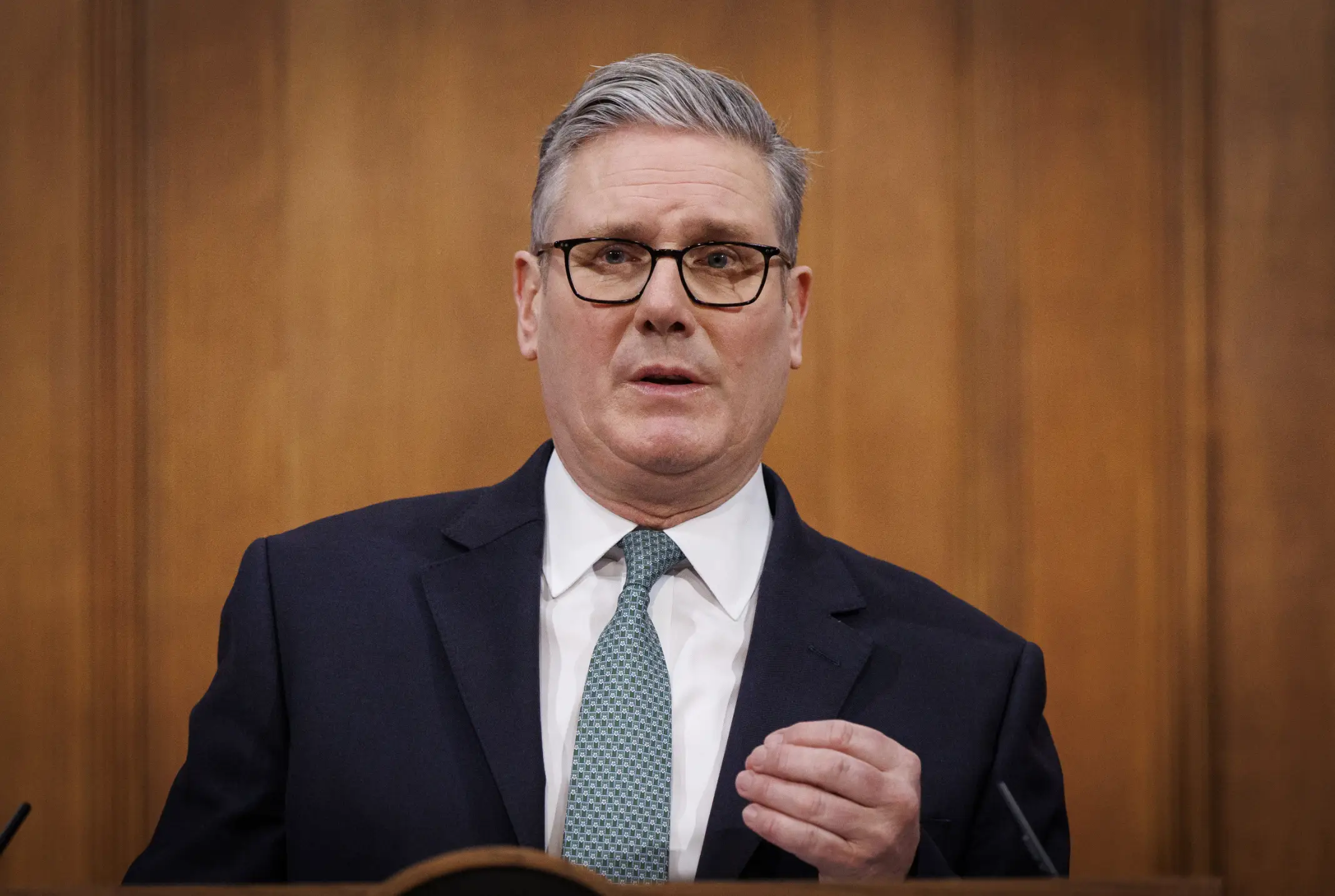 Donald Trump has slammed UK Prime Minister Keir Starmer over giving up sovereignty over the Chagos Islands (Tolga Akmen/EPA/Bloomberg via Getty Images)