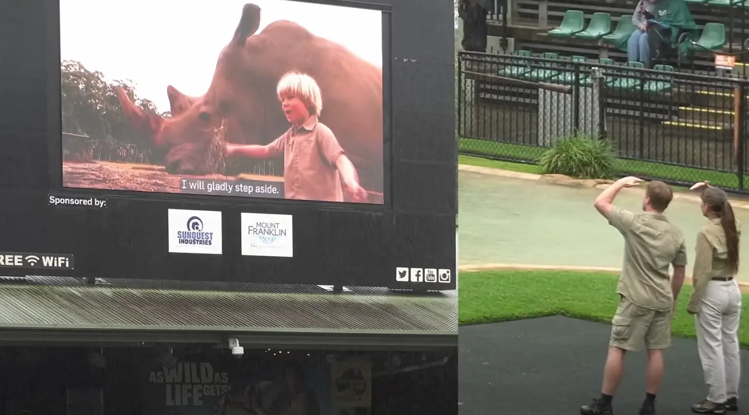 Robert was emotional at the video.