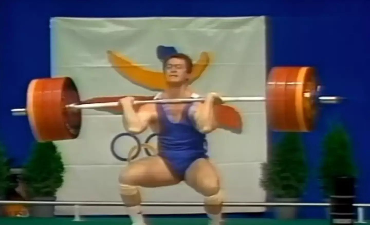 Ibragim Samadov was a high-level weightlifter in the late 1980s and early 1990s. (YouTube)