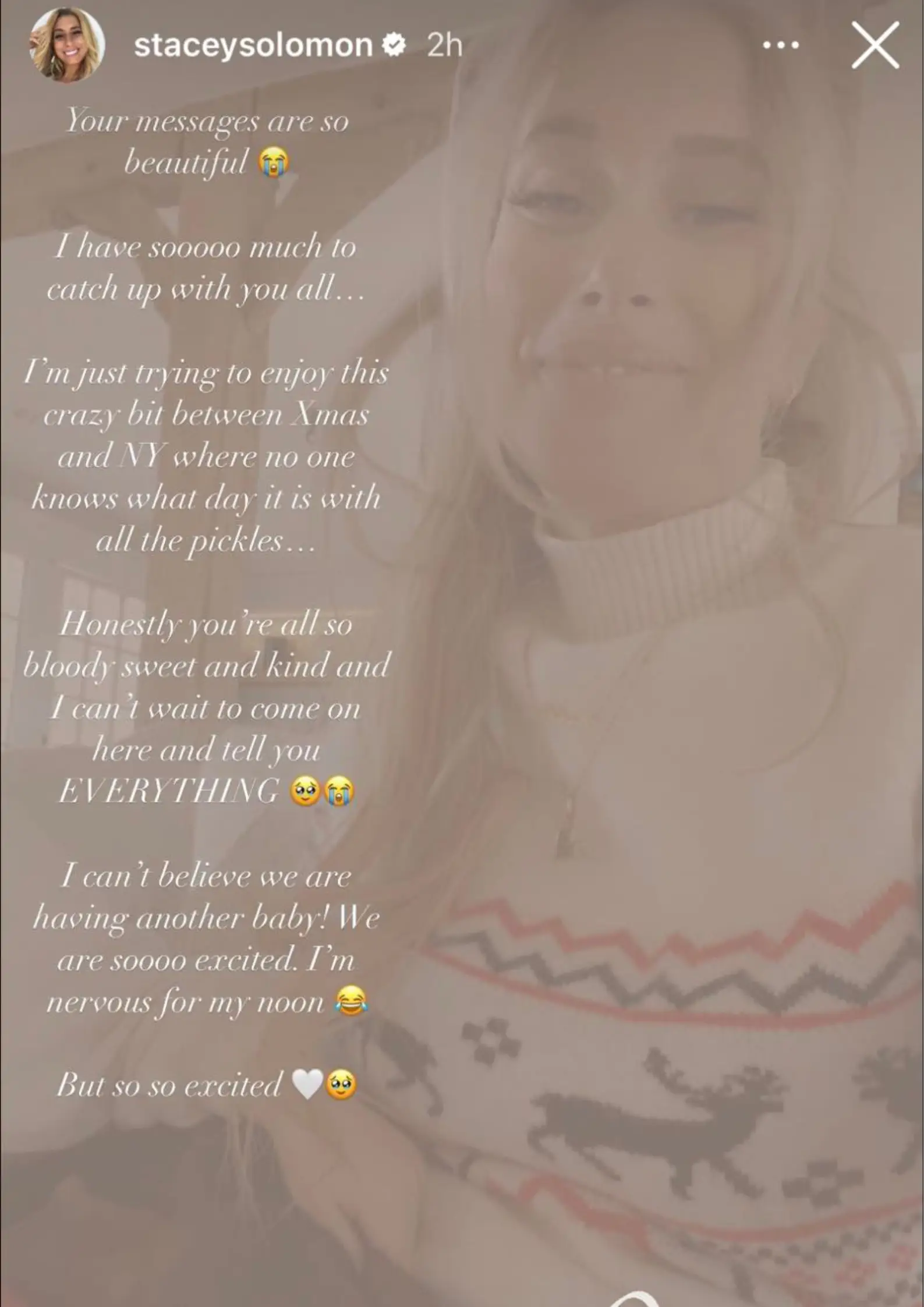 Stacey confessed she's 'a bit nervous for her noon'.