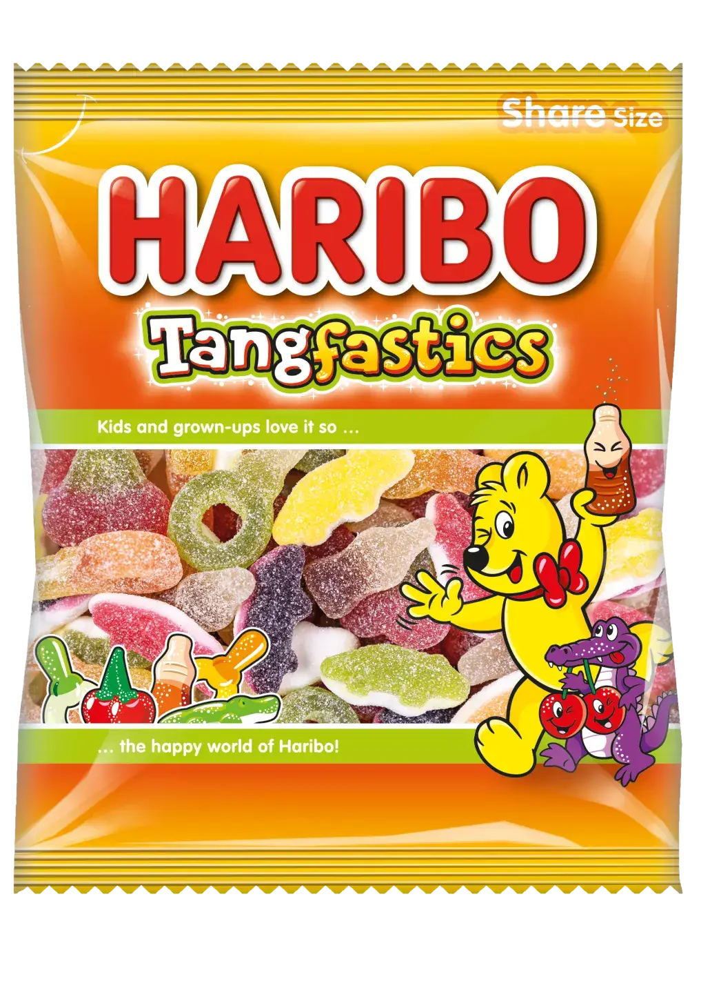 Redditers have been stunned after clocking what the 'key' sweet is in Haribo's Tangfastics mix (Haribo)