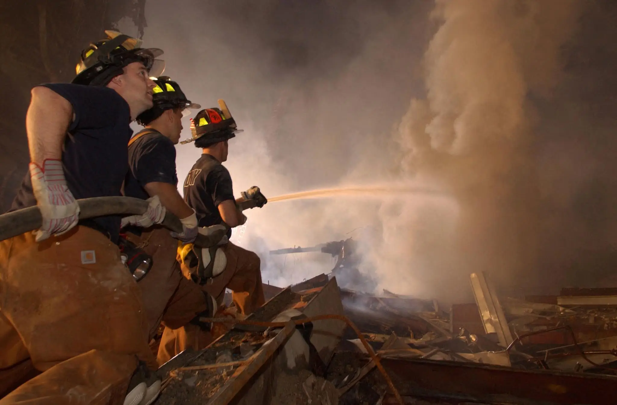 Survivors were later diagnosed with the likes of cancer, respiratory illnesses and autoimmune diseases (MICHAEL RIEGER/FEMA/AFP via Getty Images)