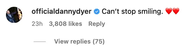 Danny Dyer is over the moon.