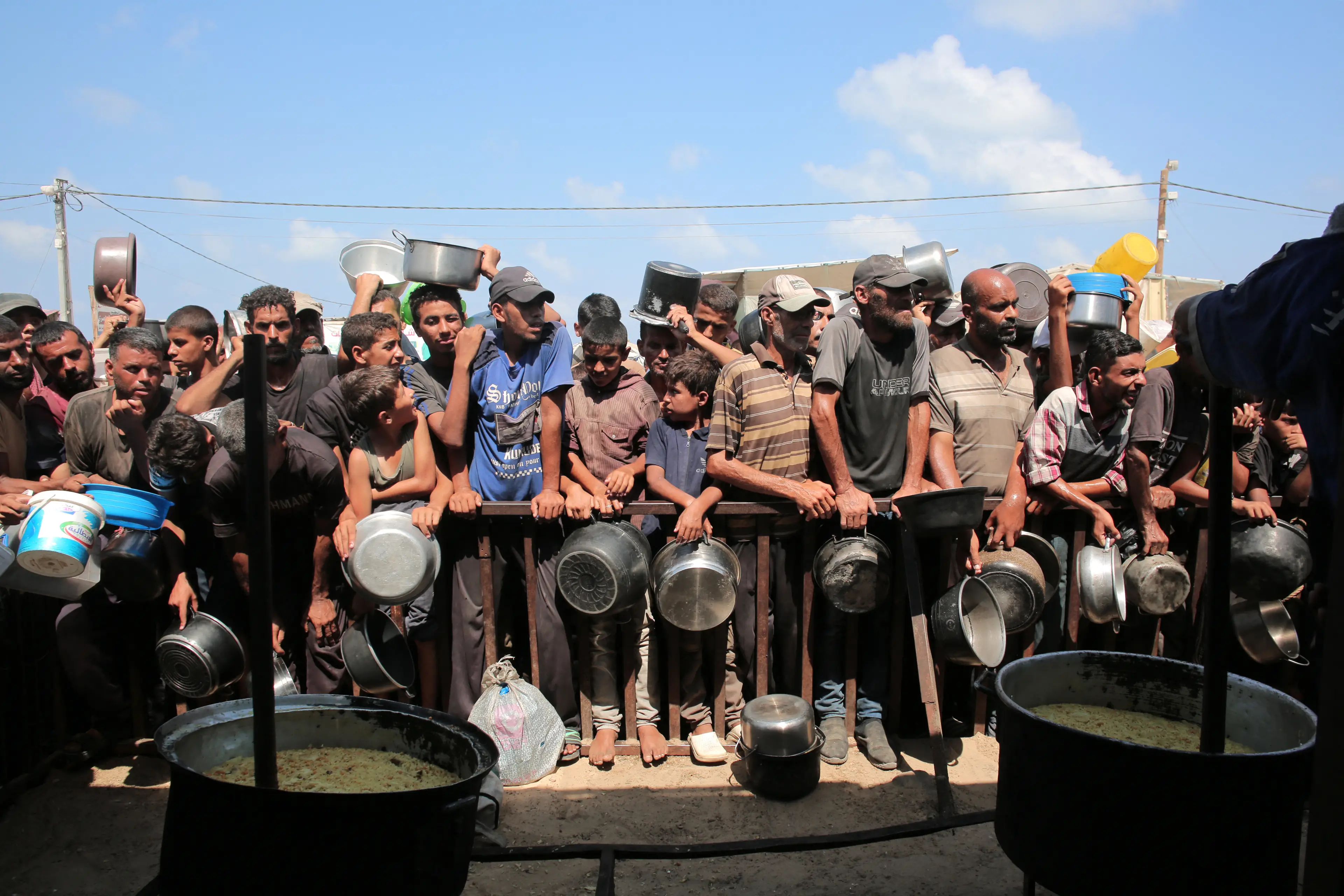 Humanitarian aid has been restricted in Gaza for several months (-/AFP via Getty Images)