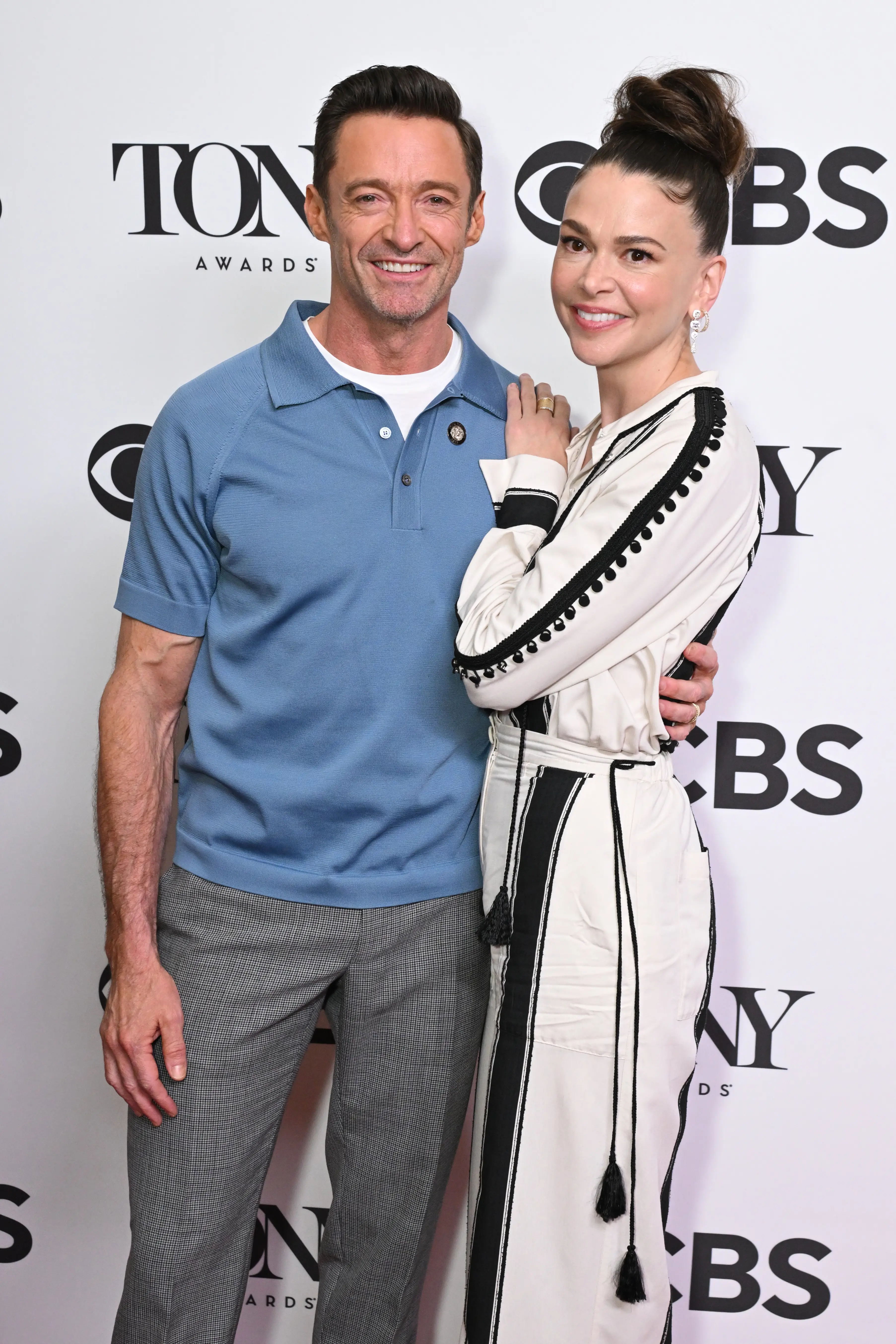 Hugh Jackman, 56, and Sutton Foster, 49, have seemingly confirmed the relationship rumours (Bryan Bedder/Getty Images for Tony Awards Productions)