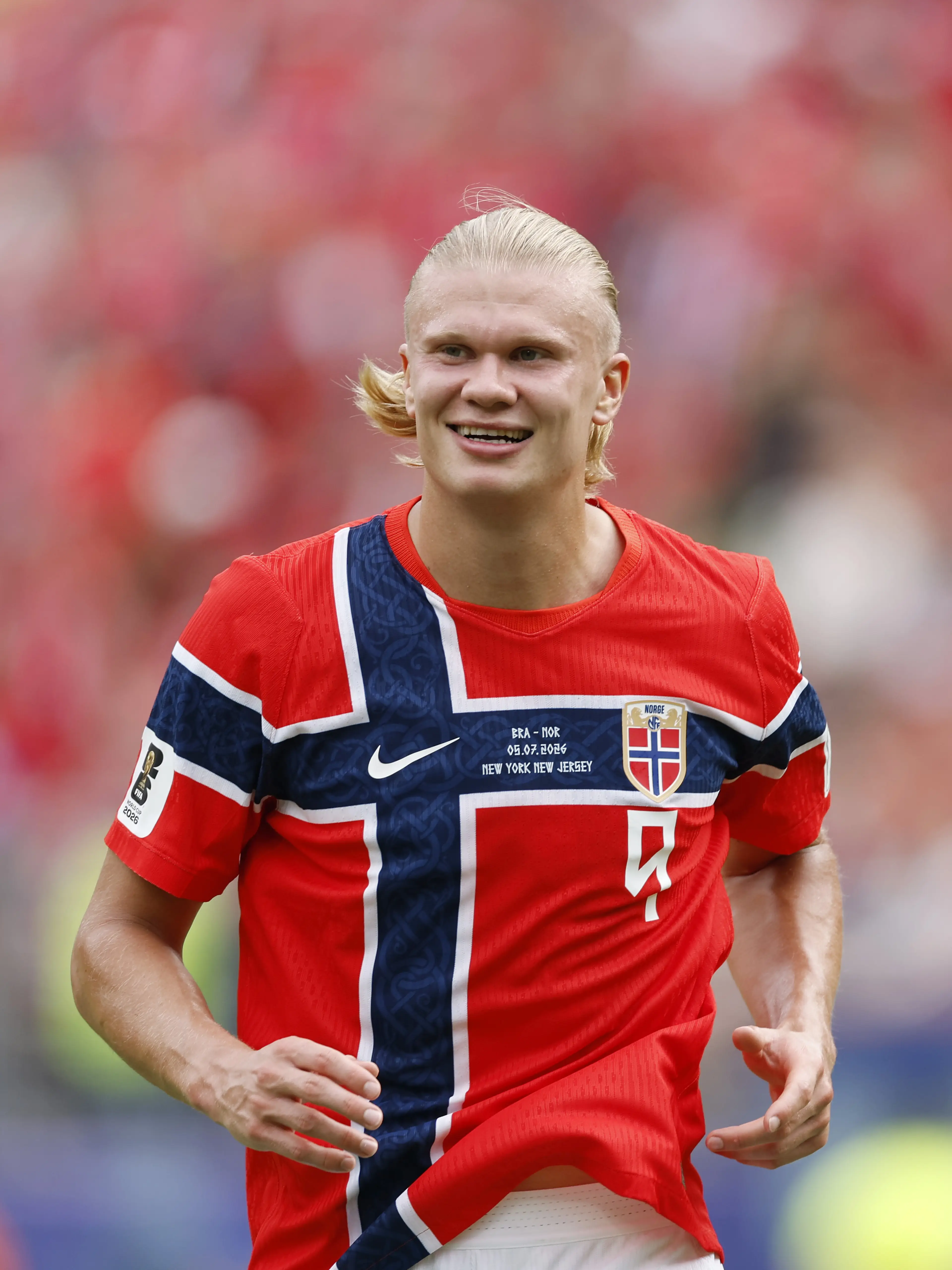 Haaland's World Cup jersey has caught the attention of viewers (ANP via Getty Images)