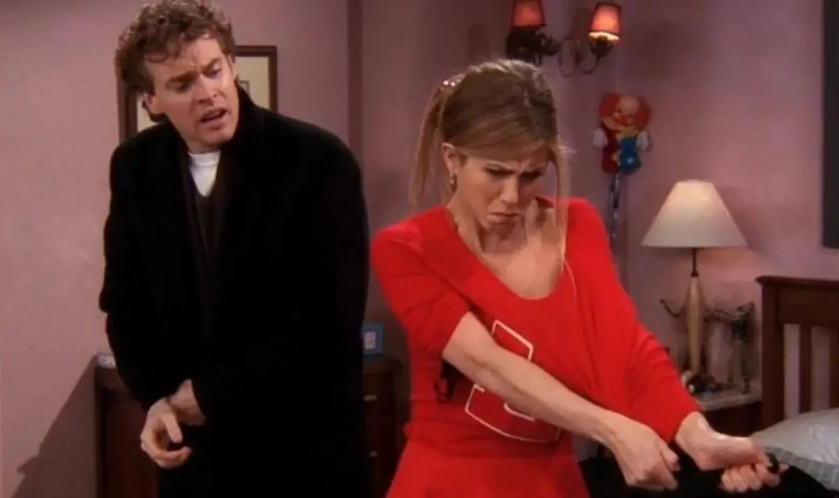 Donovan claimed everyone on the Friends set was 'cool' with the former couple (Warner Bros.)