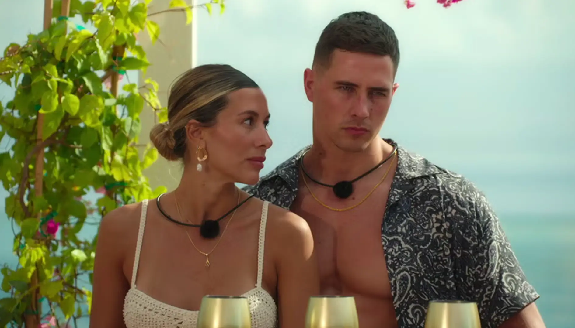 Freddie Powell struck up a connection with Catherine Richards on Love is Blind UK. (Netflix)