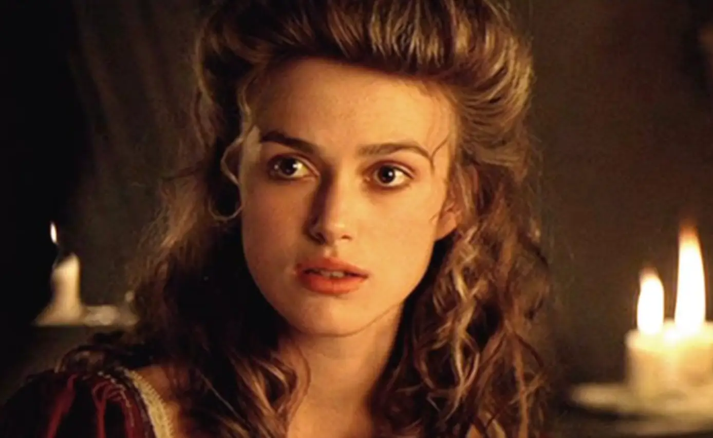 Keira Knightley was just 17 when she filmed the first Pirates of the Caribbean movie (Disney)