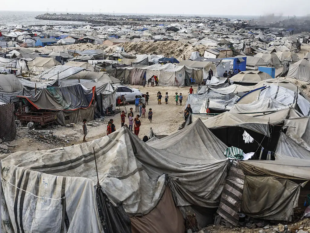 Palestinians have been deprived of basic necessities such as shelter, food, and clean water (Anadolu / Contributor / Getty Images)