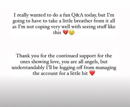 Claudia is taking some time out of managing the account.