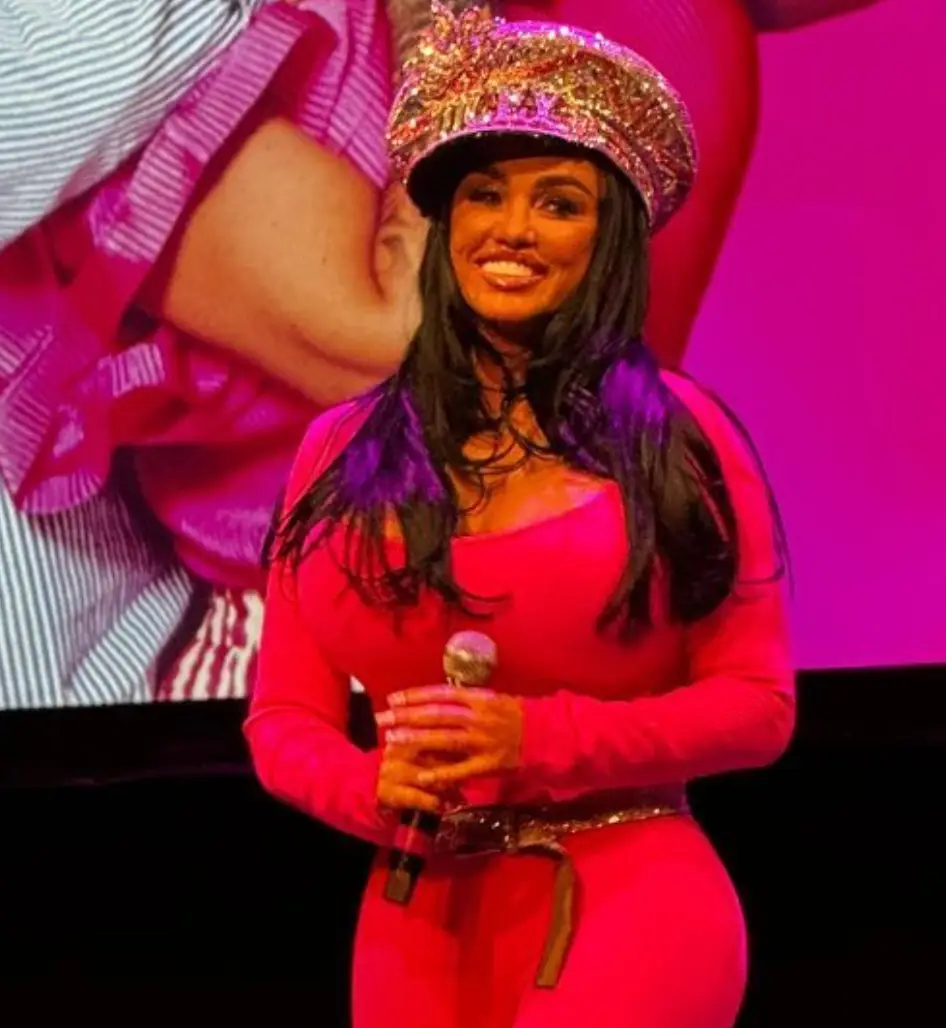 Katie Price revealed her bum filler had leaked.