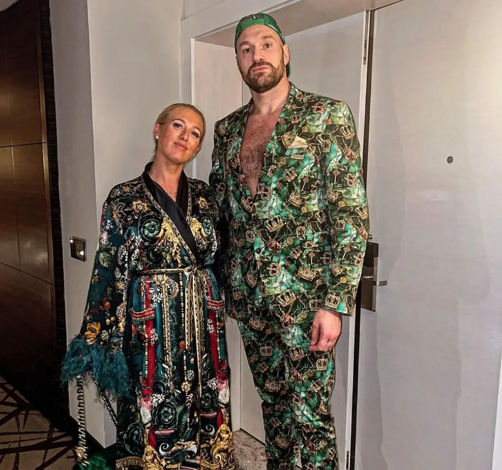 Paris Fury flew to Saudi Arabia to support Tyson during a boxing match.