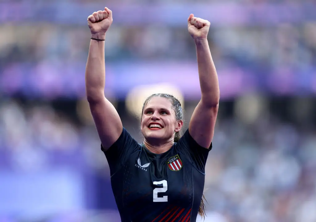 Team USA's Ilona Maher boasted an incredible response to comments about her body mass index. (Cameron Spencer/Getty Images)