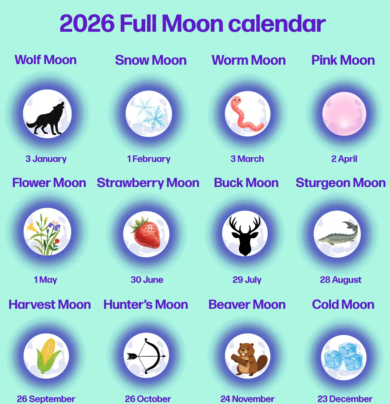 The Strawberry Moon is the sixth full moon this year (Tyla)