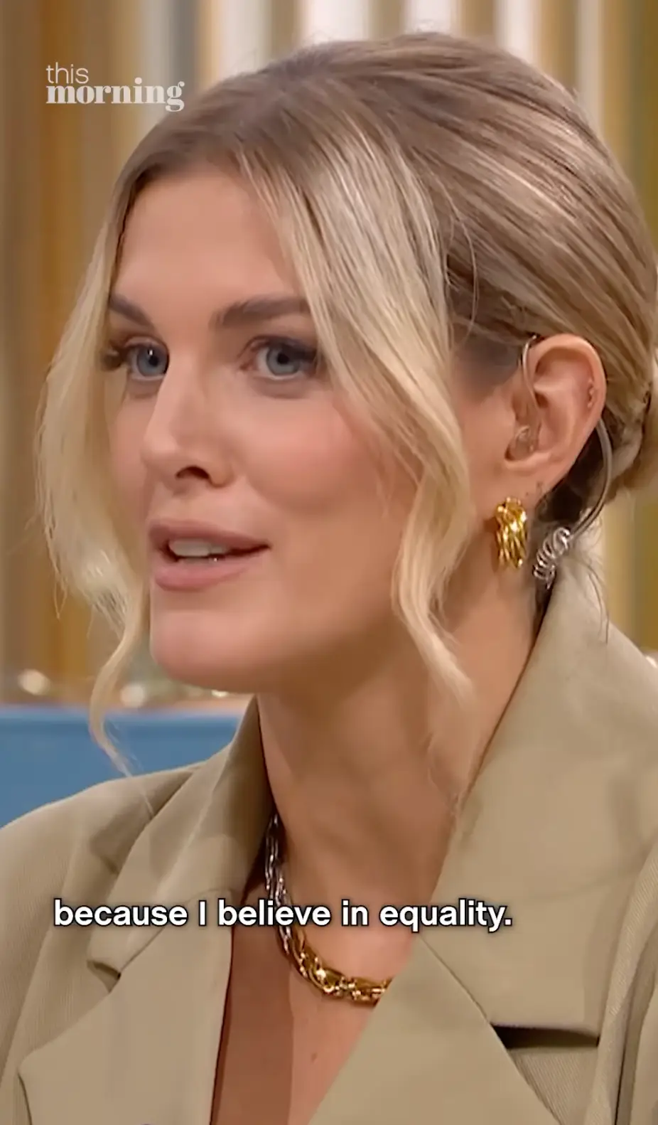 Ashley James has baffled her male co-stars by explaining the 'pink tax' (Instagram/ThisMorning)