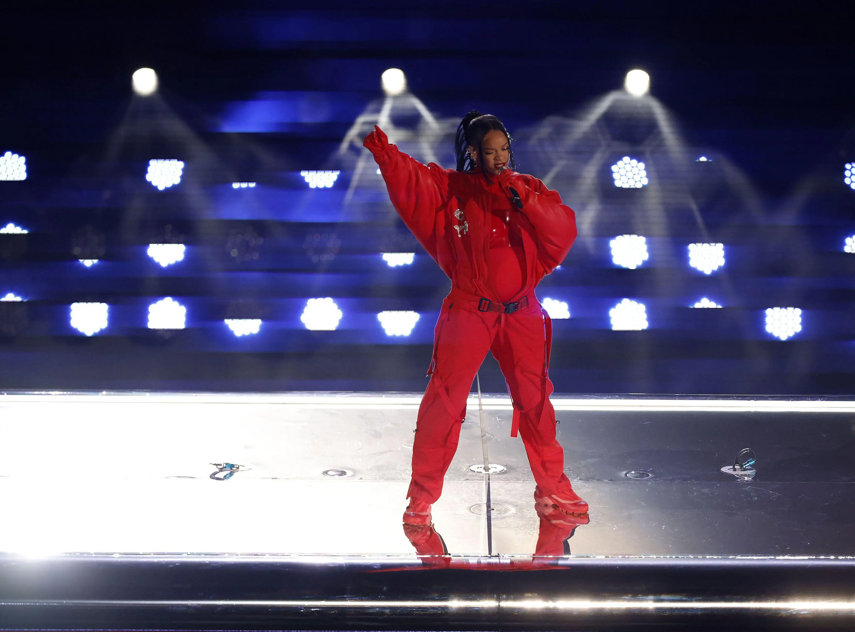Rihanna blew the audience and viewers away with her halftime performance at the 57th Super Bowl.