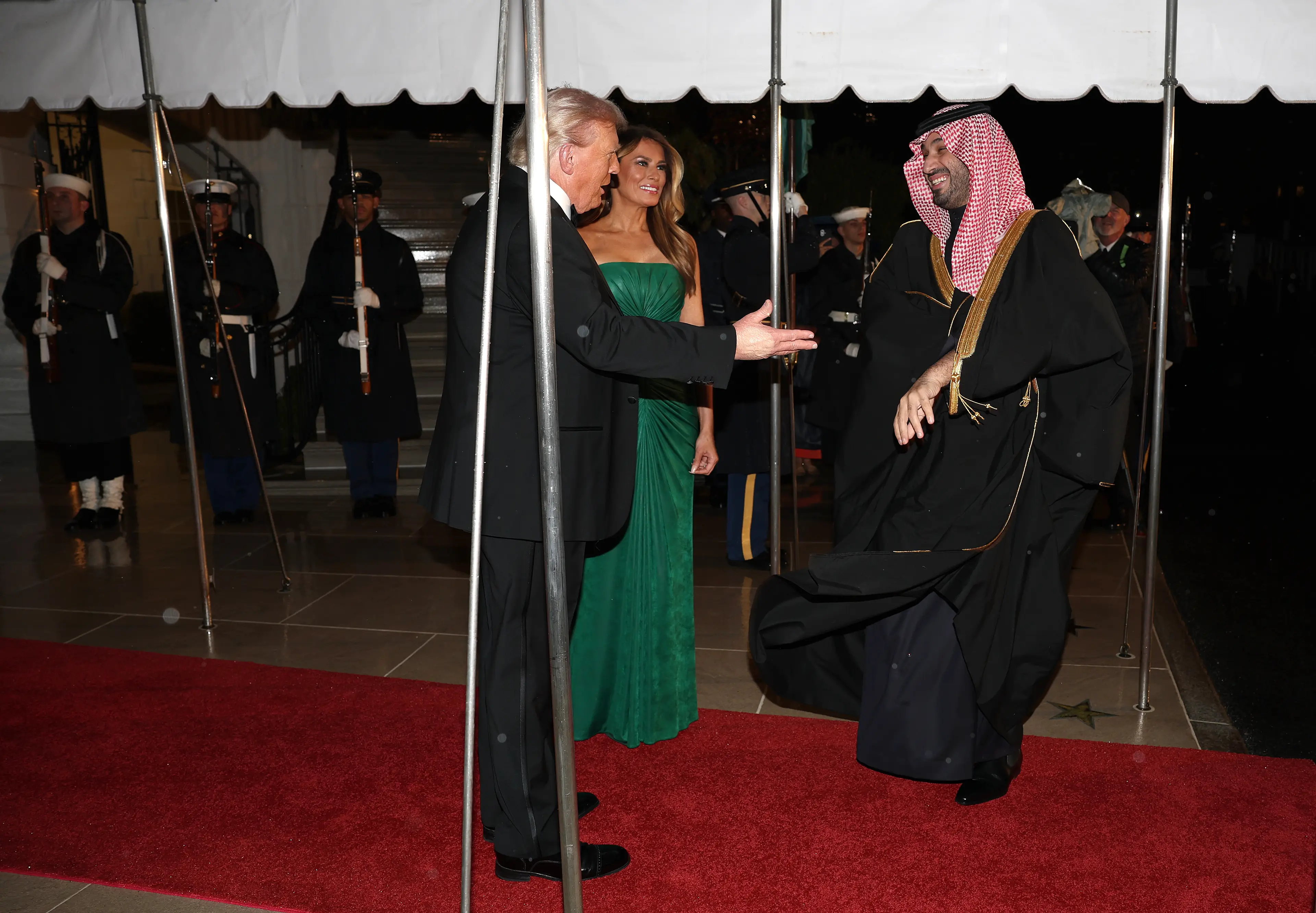 Melania's comments were decoded by a lip reader (Win McNamee/Getty Images)