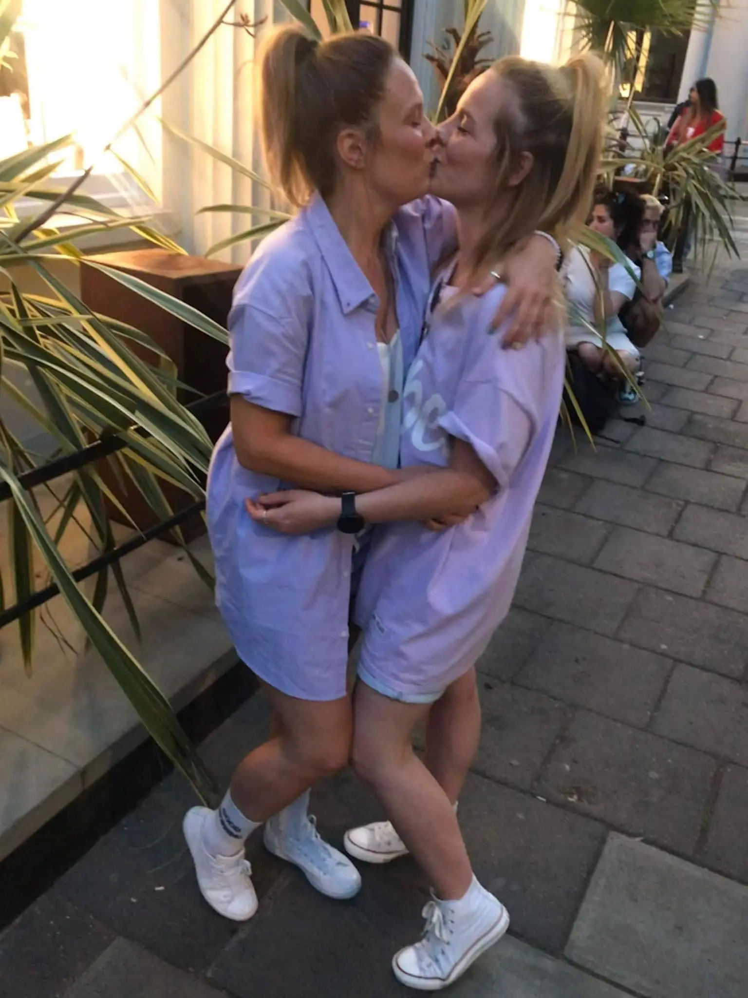 The pair opted for the same sperm donor for each child.