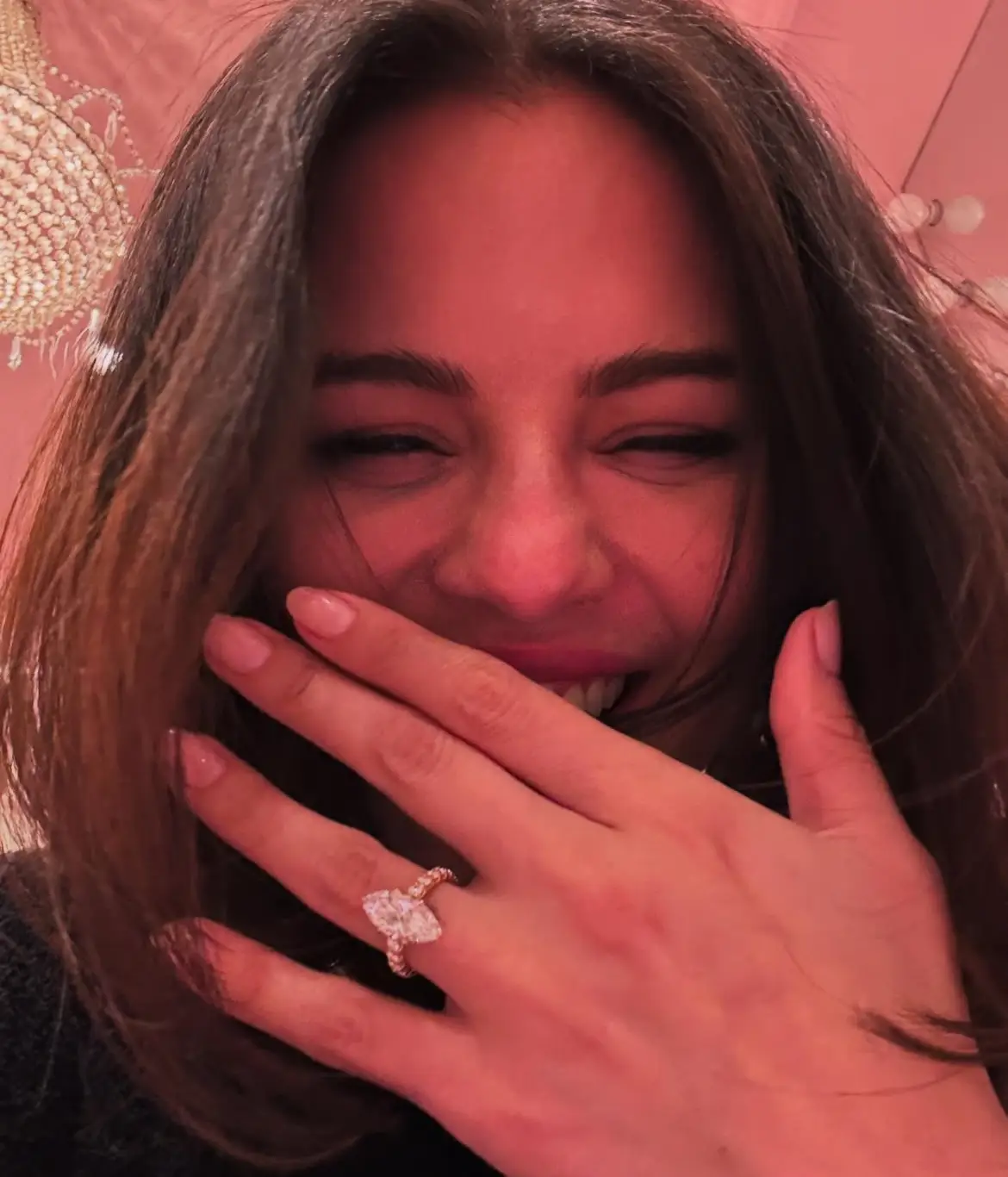 An excited Selena shared her engagement with fans. (Instagram/@selenagomez)