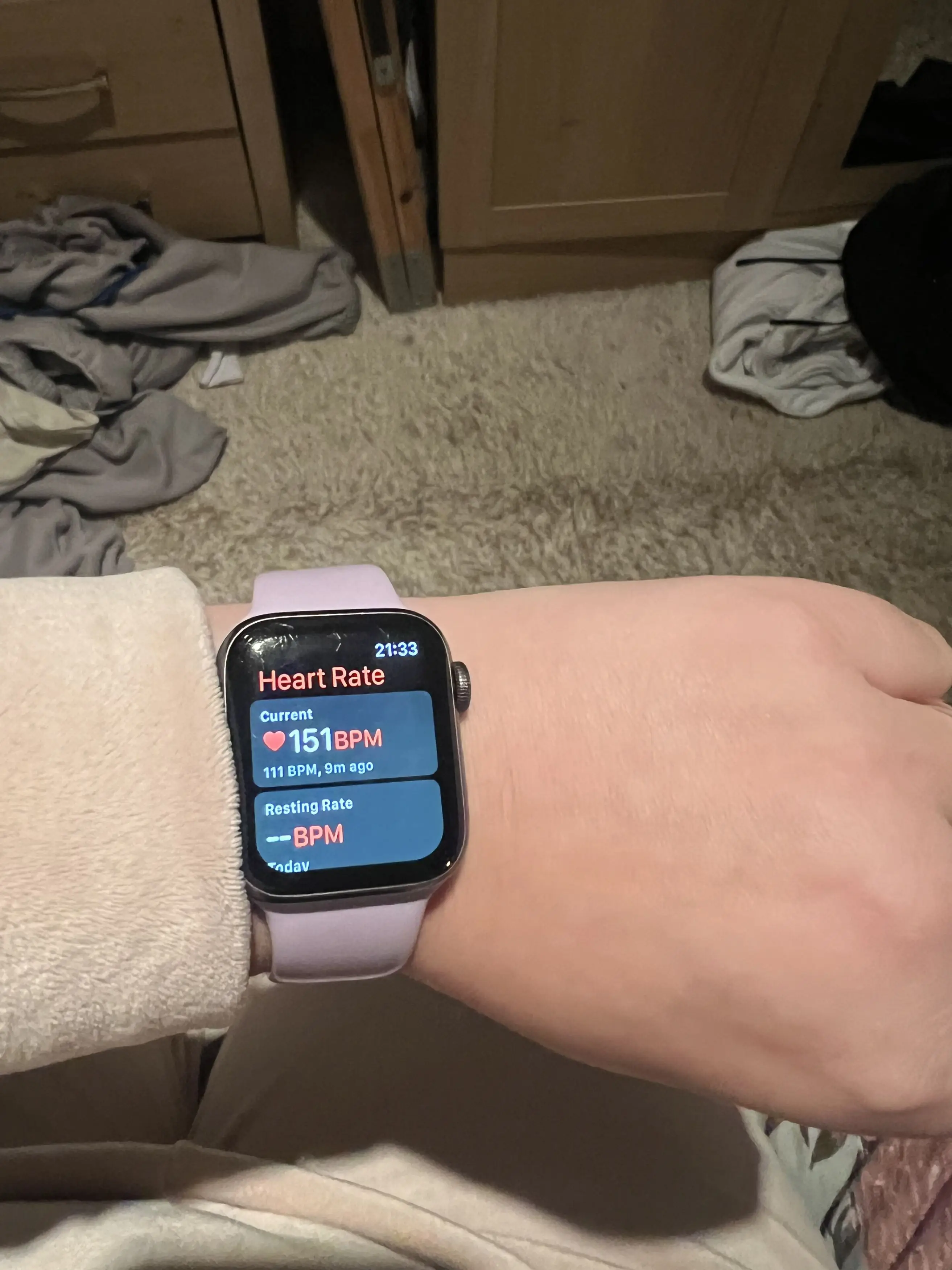 Emma complained of a high heart rate but was allegedly told her body was 'resetting'. (Kennedy News and Media)