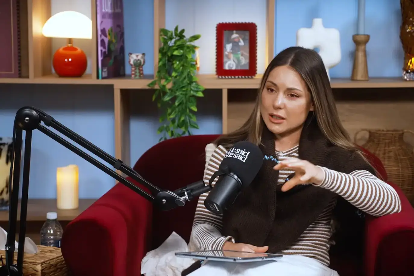 Louise Thompson has apologised after her viral potty training comments (YouTube/He Said, She Said)