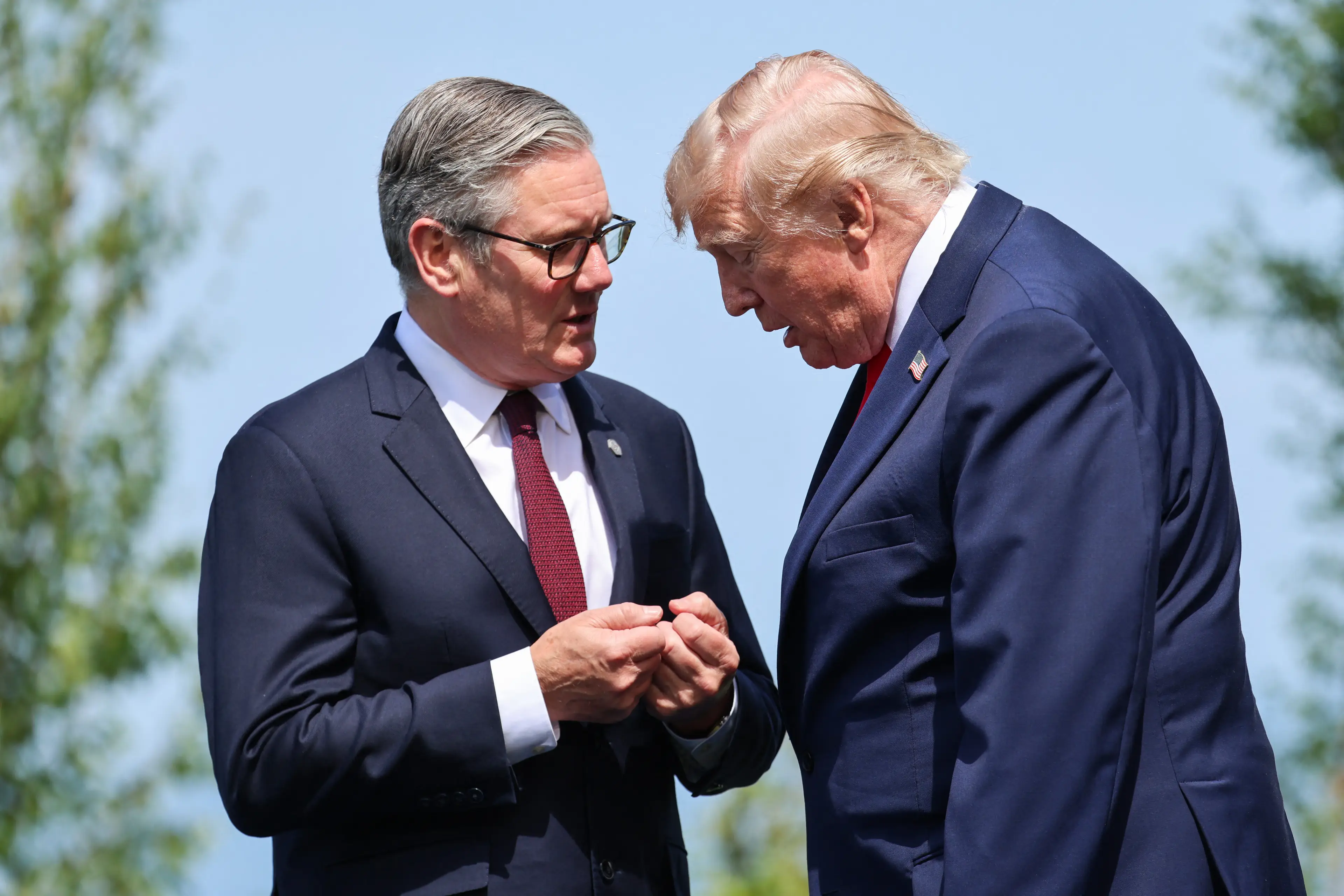 Trump predicted Starmer's resignation this weekend (Ludovic MARIN / POOL / AFP via Getty Images)