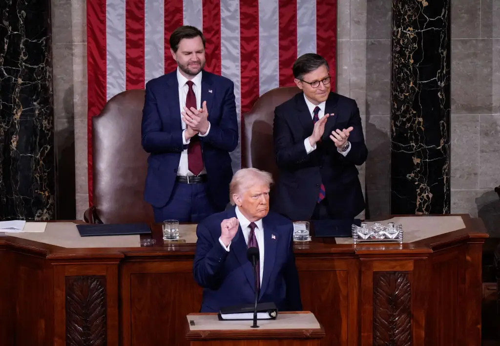 Trump delivered a speech to Congress (Jabin Botsford/The Washington Post via Getty Images)