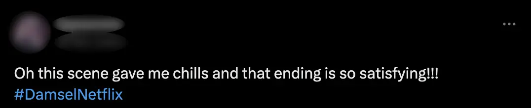 Viewers took the X to express their love for the film.