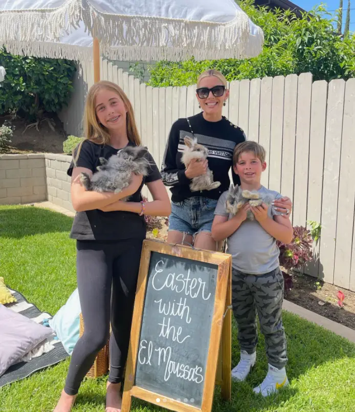 The star has faced criticism over the use of rabbits in here Easter celebrations (