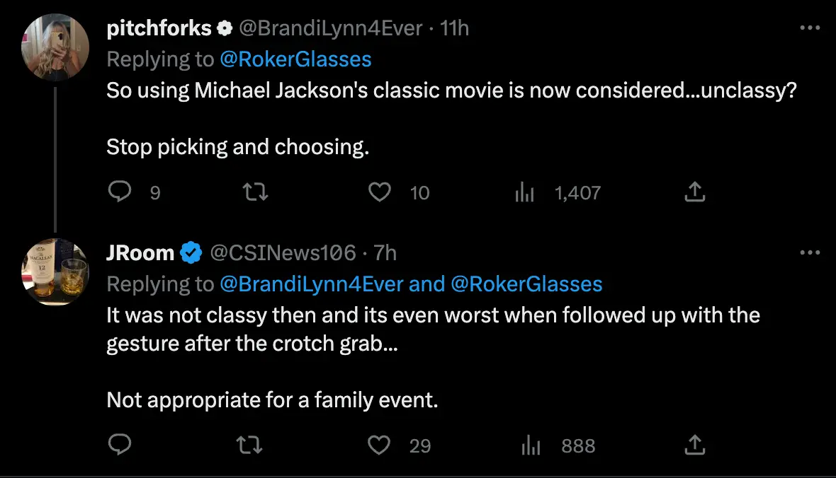 Viewers were left conflicted over Rihanna's gesture.