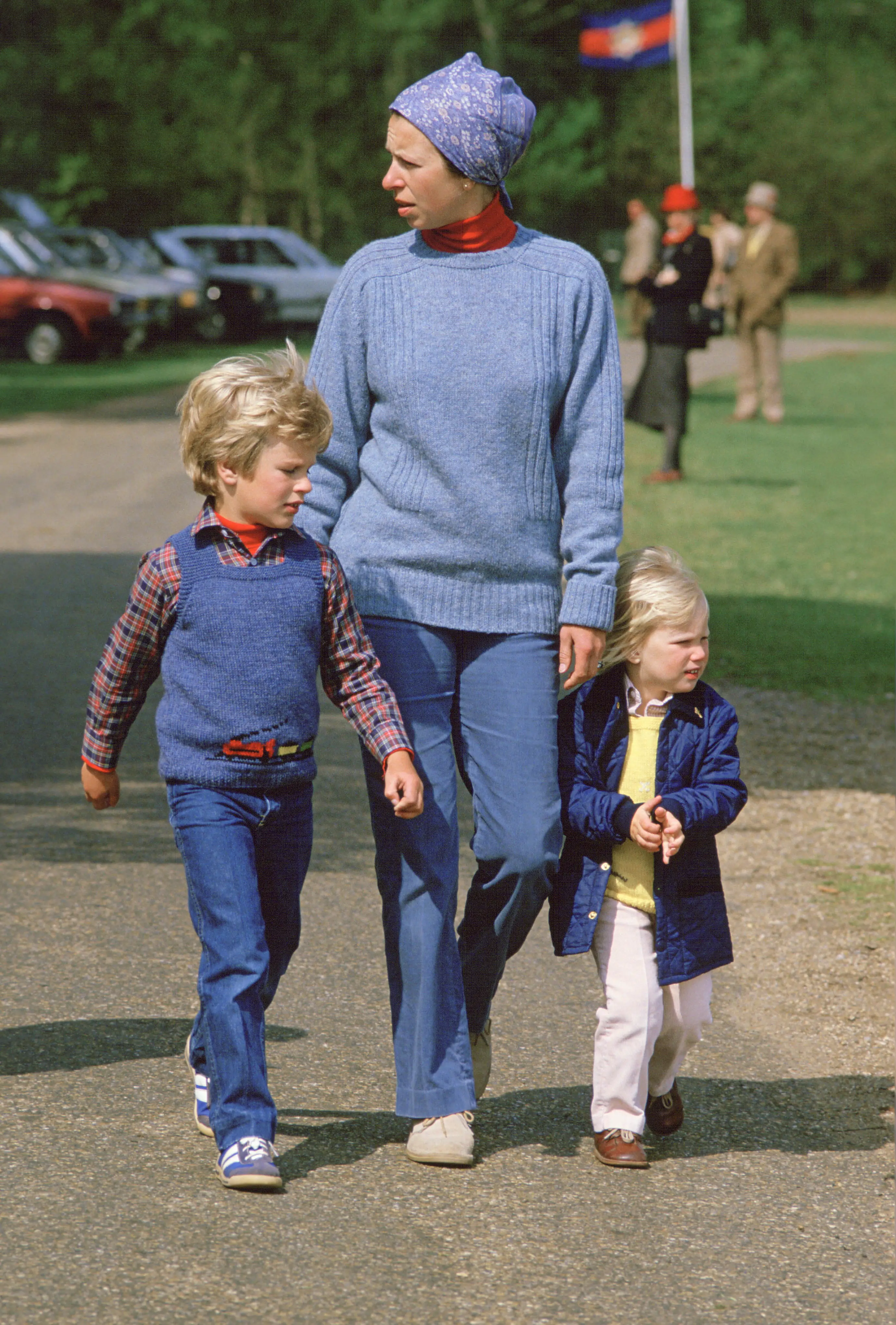 Neither Peter nor Zara Phillips received the titles through their mother Princess Anne, in the same way that Charlotte's children won't (Tim Graham Photo Library via Getty Images)