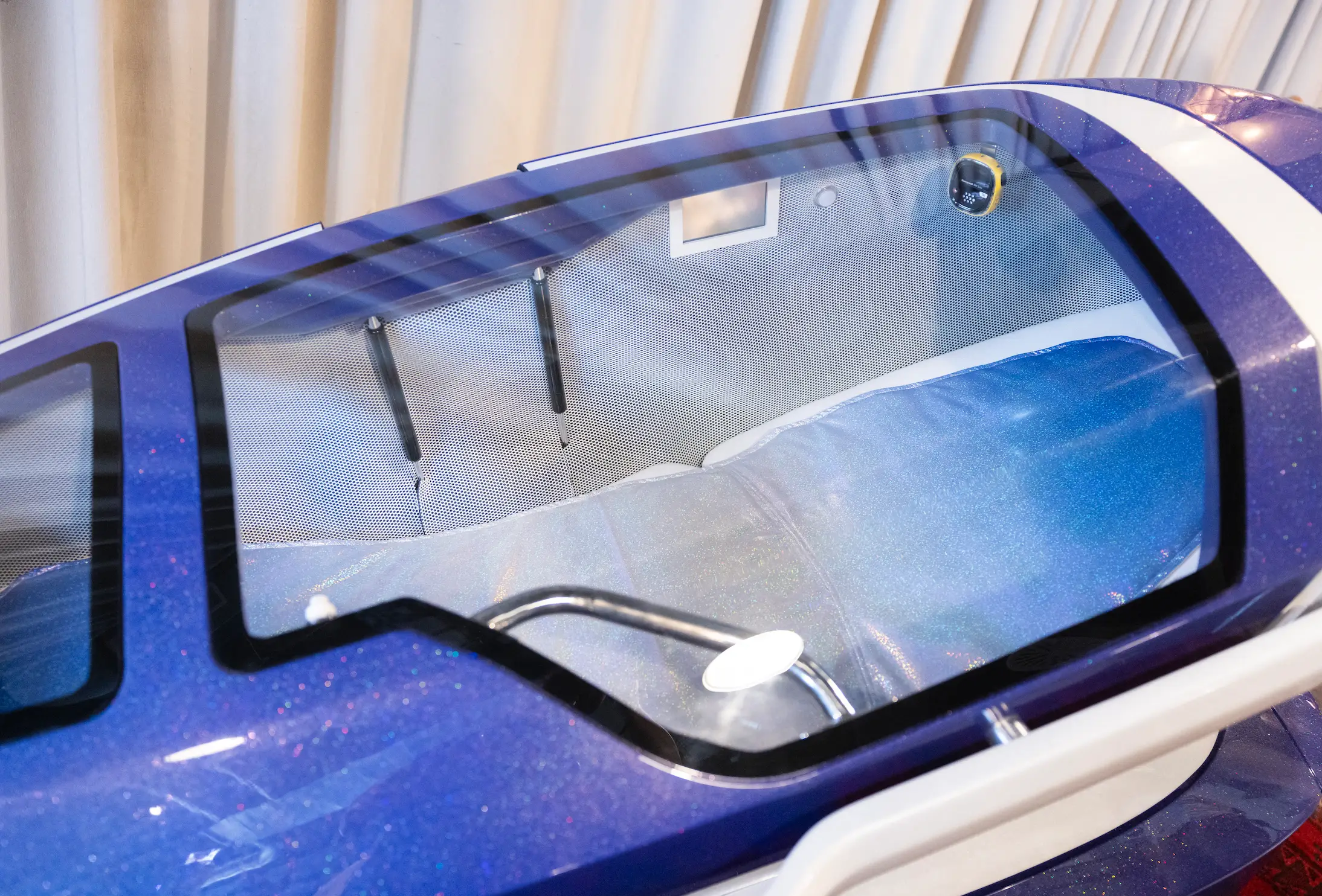 The pods issue an eerie instruction prior to starving the individual of oxygen (ARND WIEGMANN/AFP via Getty Images)