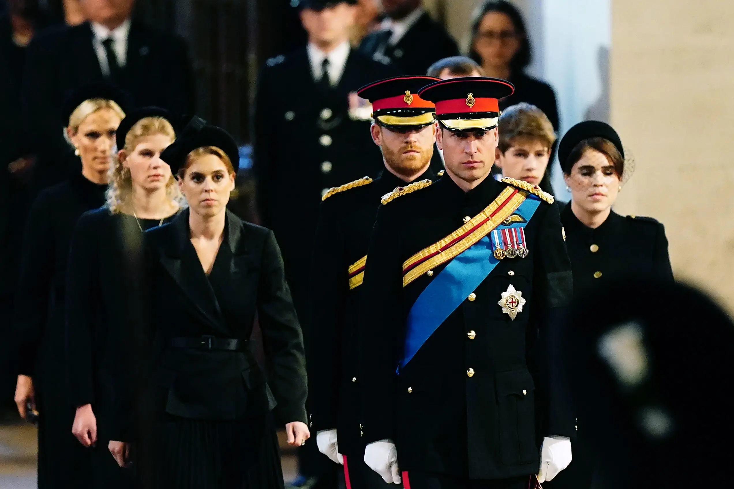 Six of the late Queen's eight grandchildren have given their own kids the middle name 'Elizabeth' (Aaron Chown-WPA Pool/Getty Images)