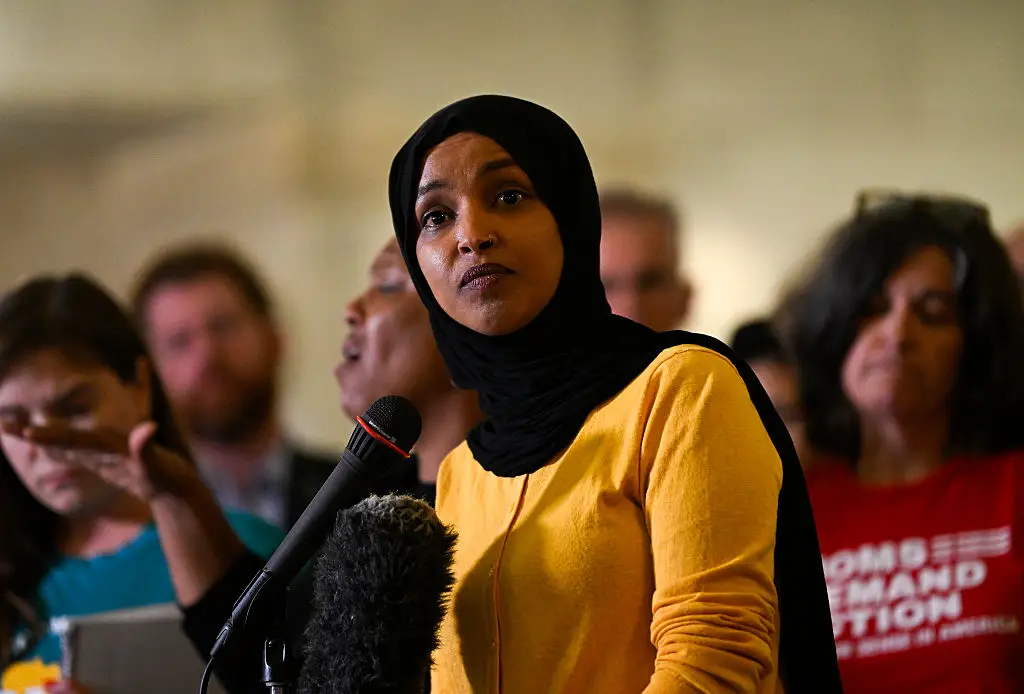 Trump took aim at Ilhan Omar (Photo by Stephen Maturen/Getty Images)