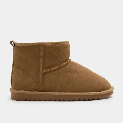 M&S Suede Slipper Boots with Freshfeet