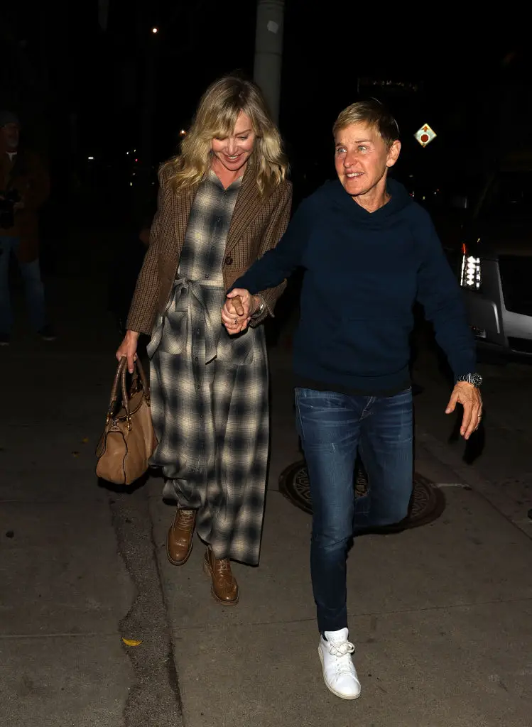 Ellen was spotted with grey hair, a stark difference to her signature blonde pixie cut (MEGA / Contributor / Getty Images)