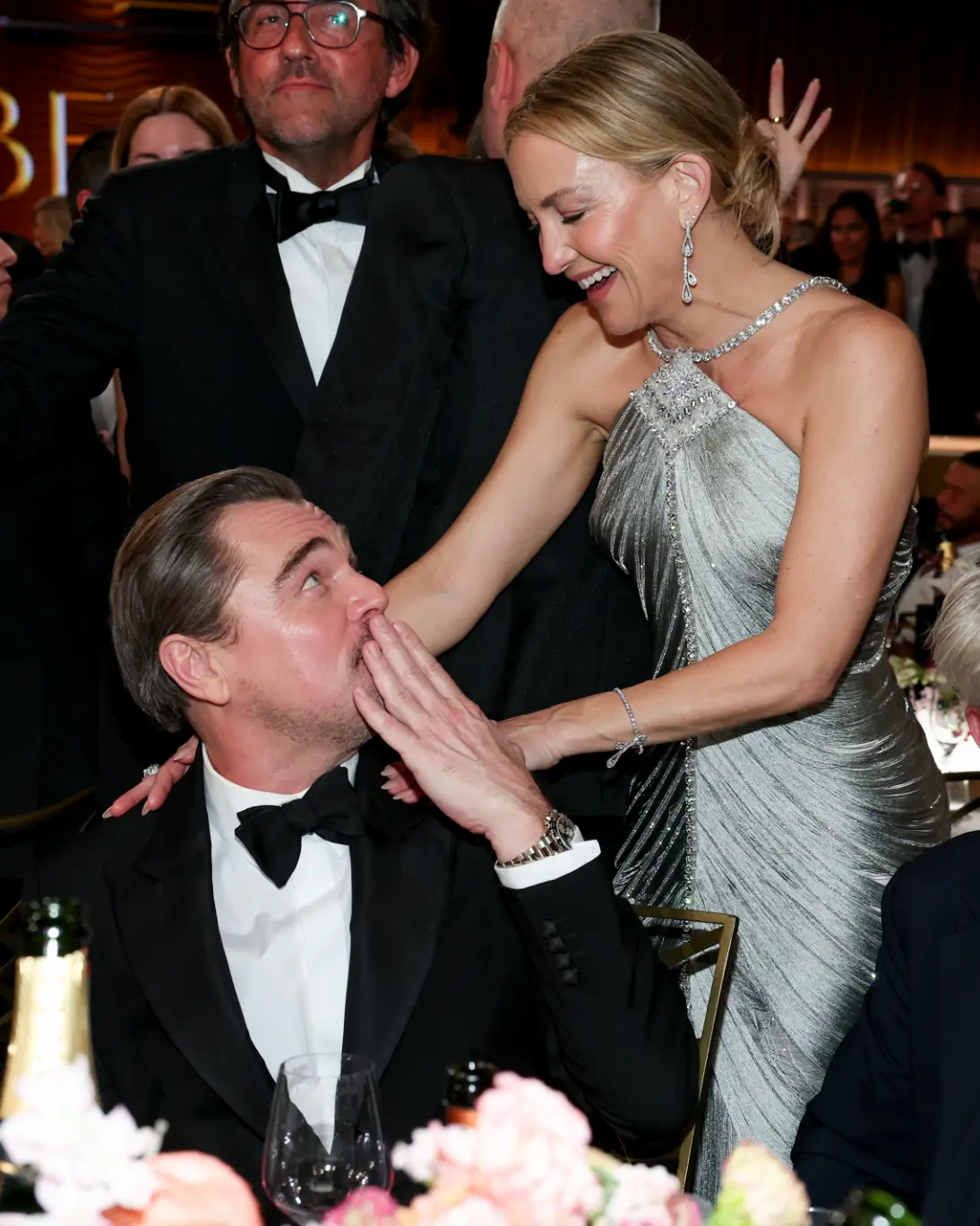 A clip of Leonardo DiCaprio at tonight's Golden Globes has gone viral (Christopher Polk/2026GG/Penske Media via Getty Image)