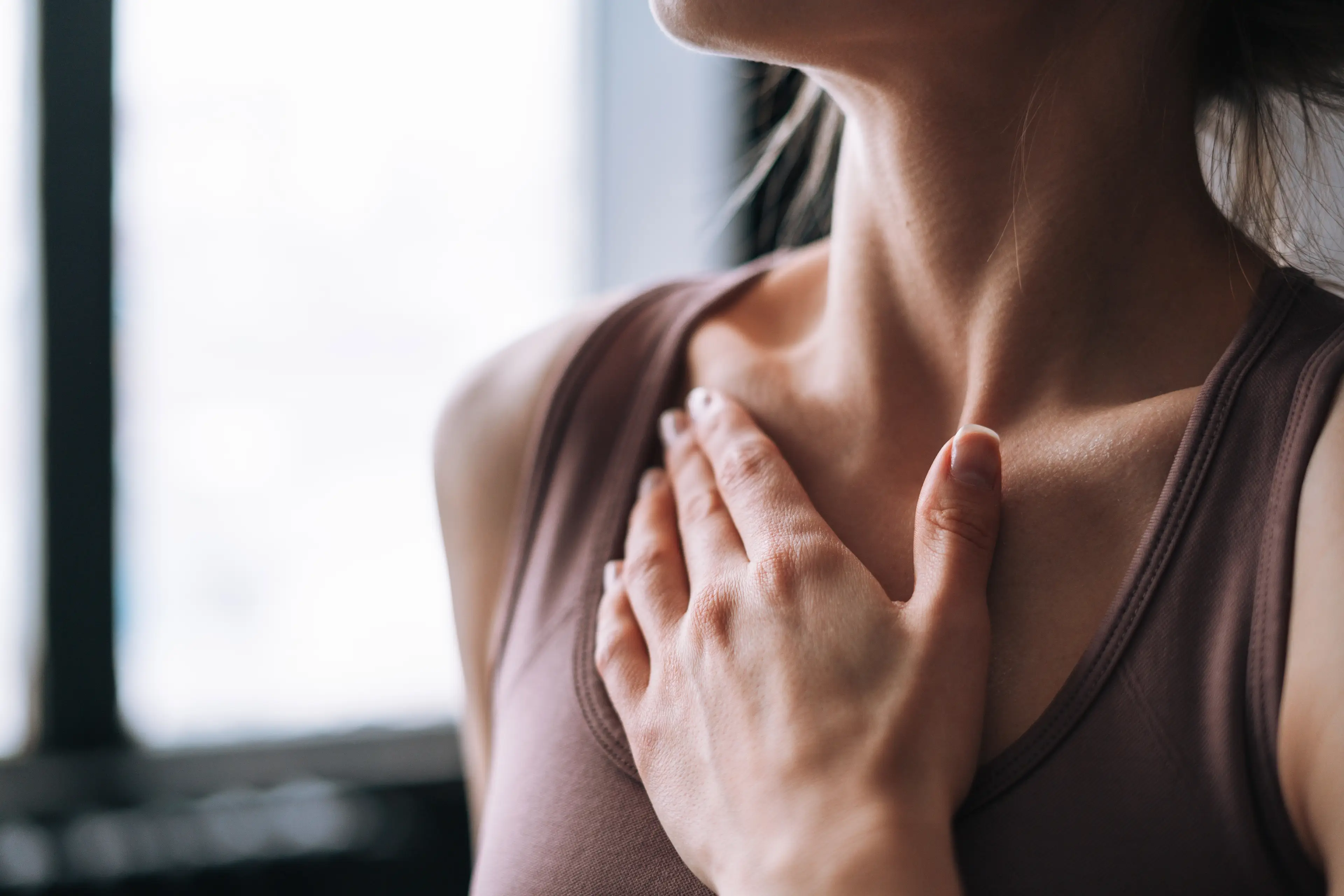 Experts say sudden fat loss may leave delicate neck skin lacking support (Getty Stock Images)