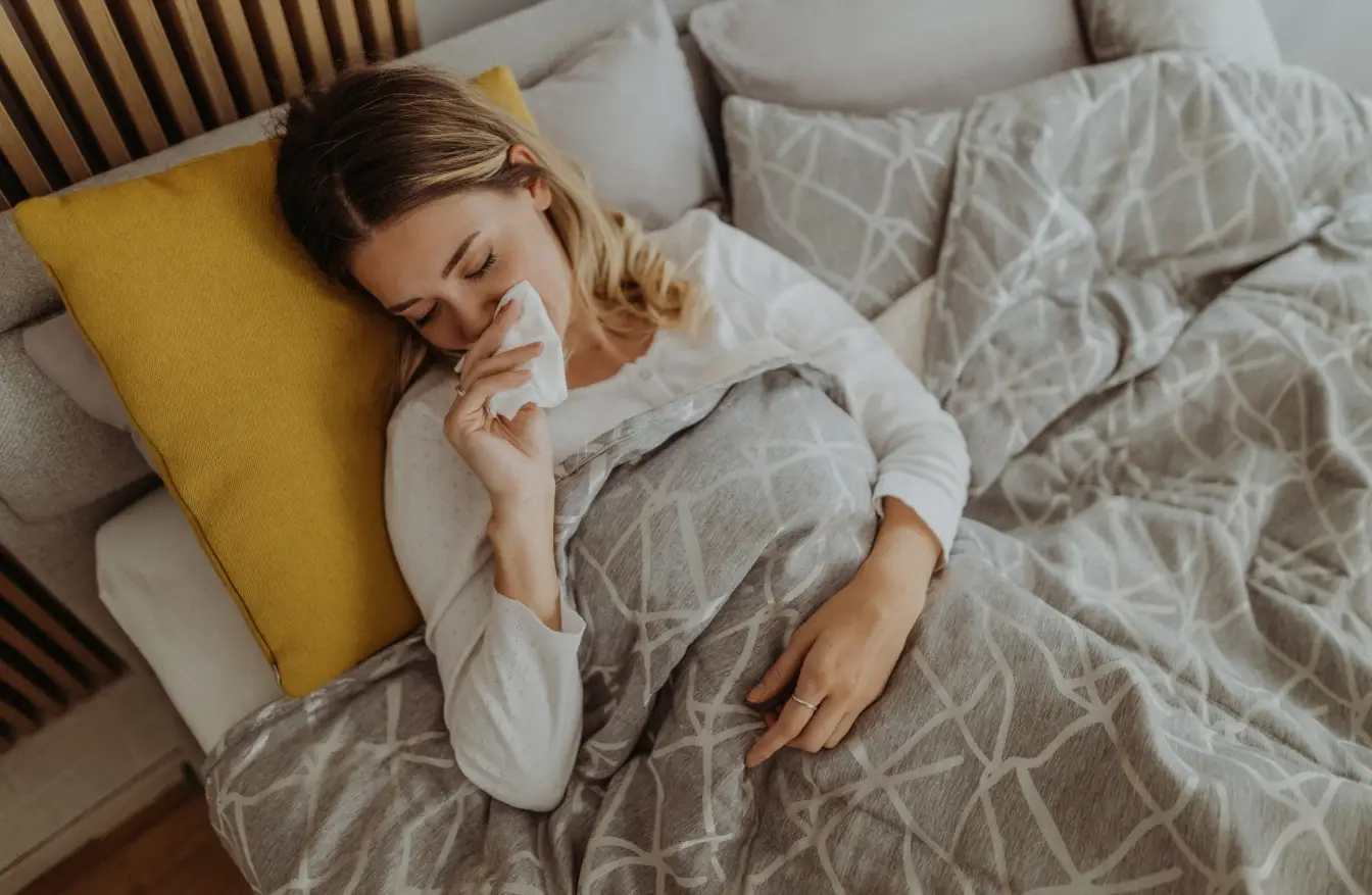 Night-time hay fever can turn a blocked nose into a sleep nightmare (Getty Stock Images)