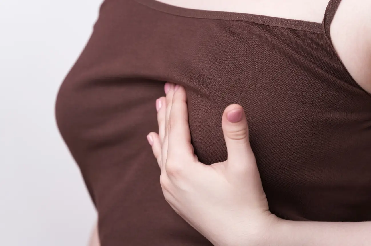 Breast changes should never be ignored if something feels unusual (Getty Stock Images)