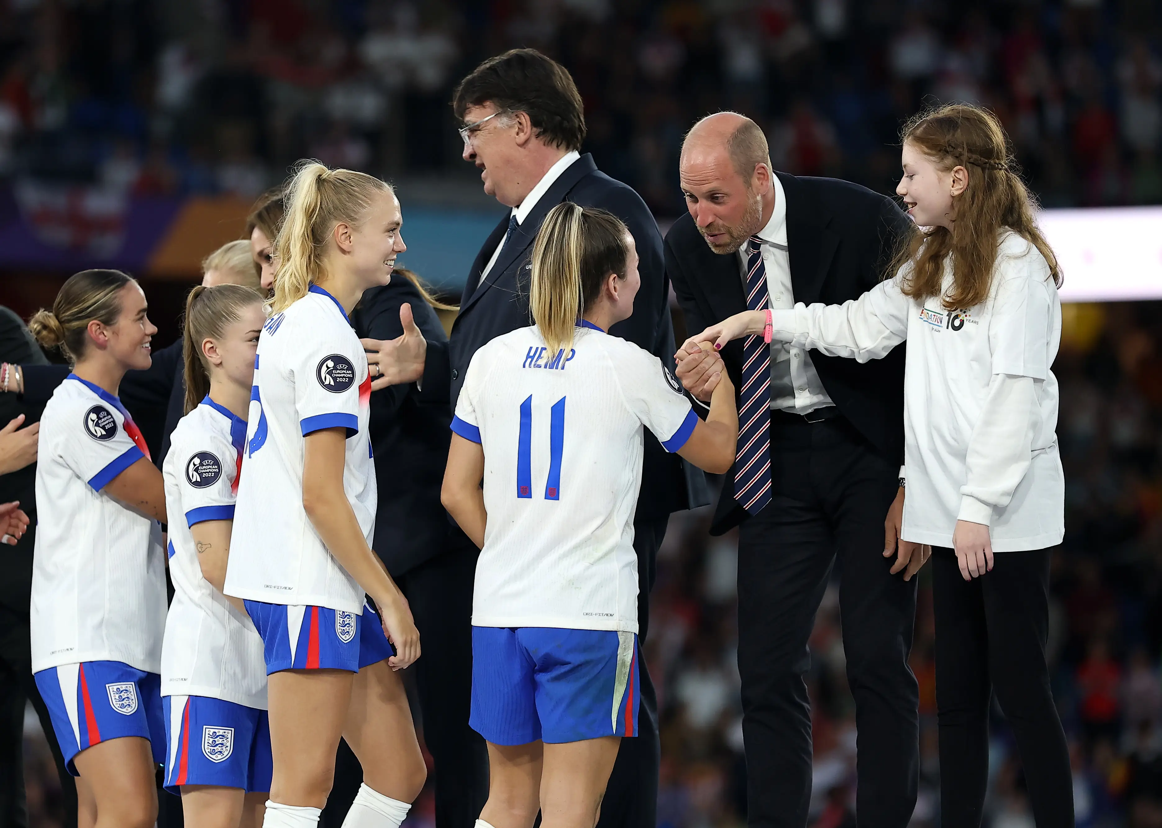 Football fans all have the same question after the historic game - who was the young girl with Prince William?