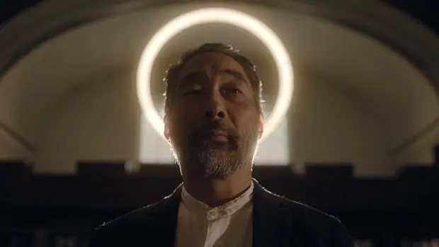 Moon's illegitimate son Sam speaks out in the documentary (Prime Video)