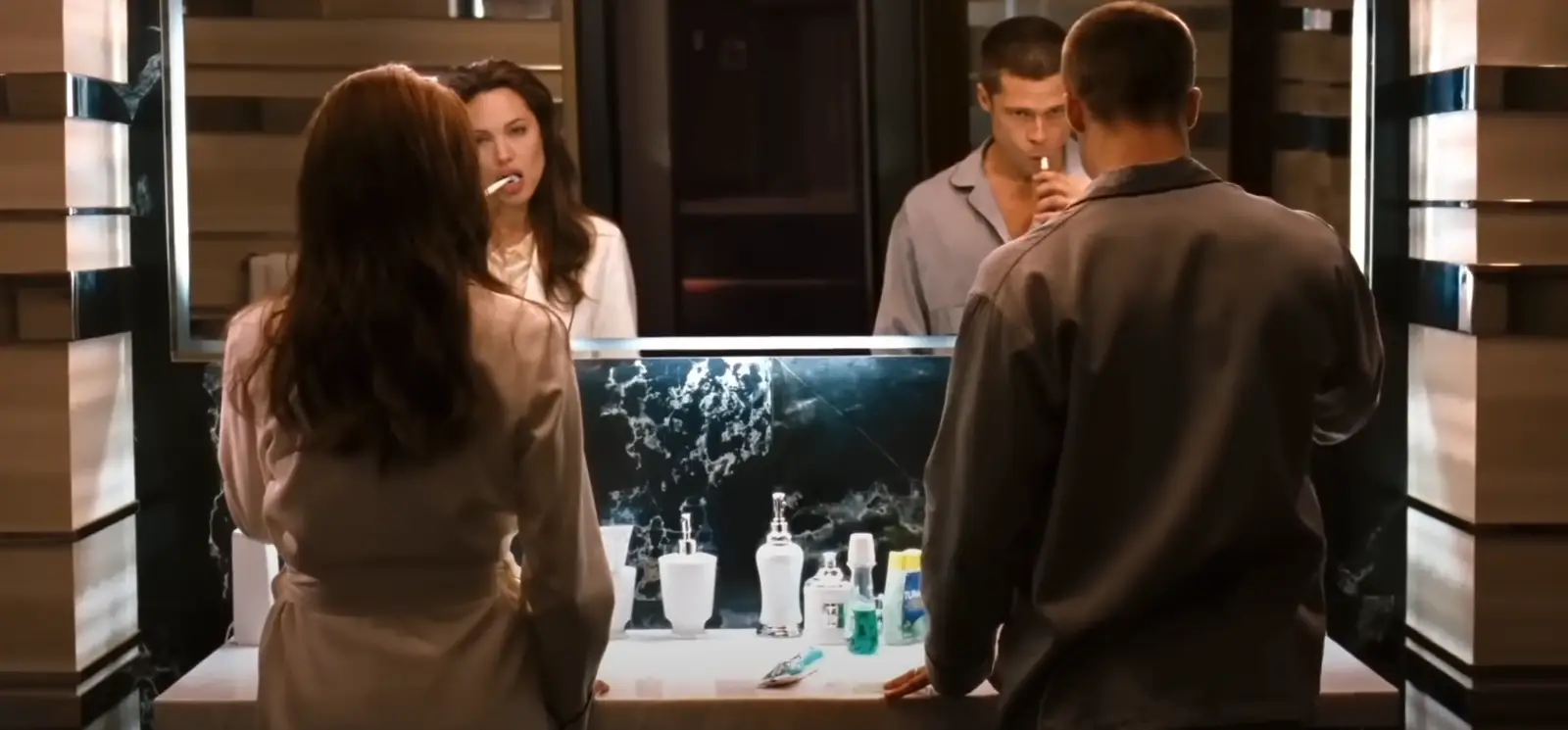 The couple met on the set of Mr and Mrs Smith (20th Century Fox)