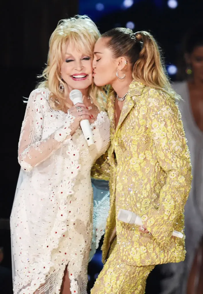 Miley Cyrus was Dolly Parton's goddaughter (Kevin Winter/Getty Images for The Recording Academy)