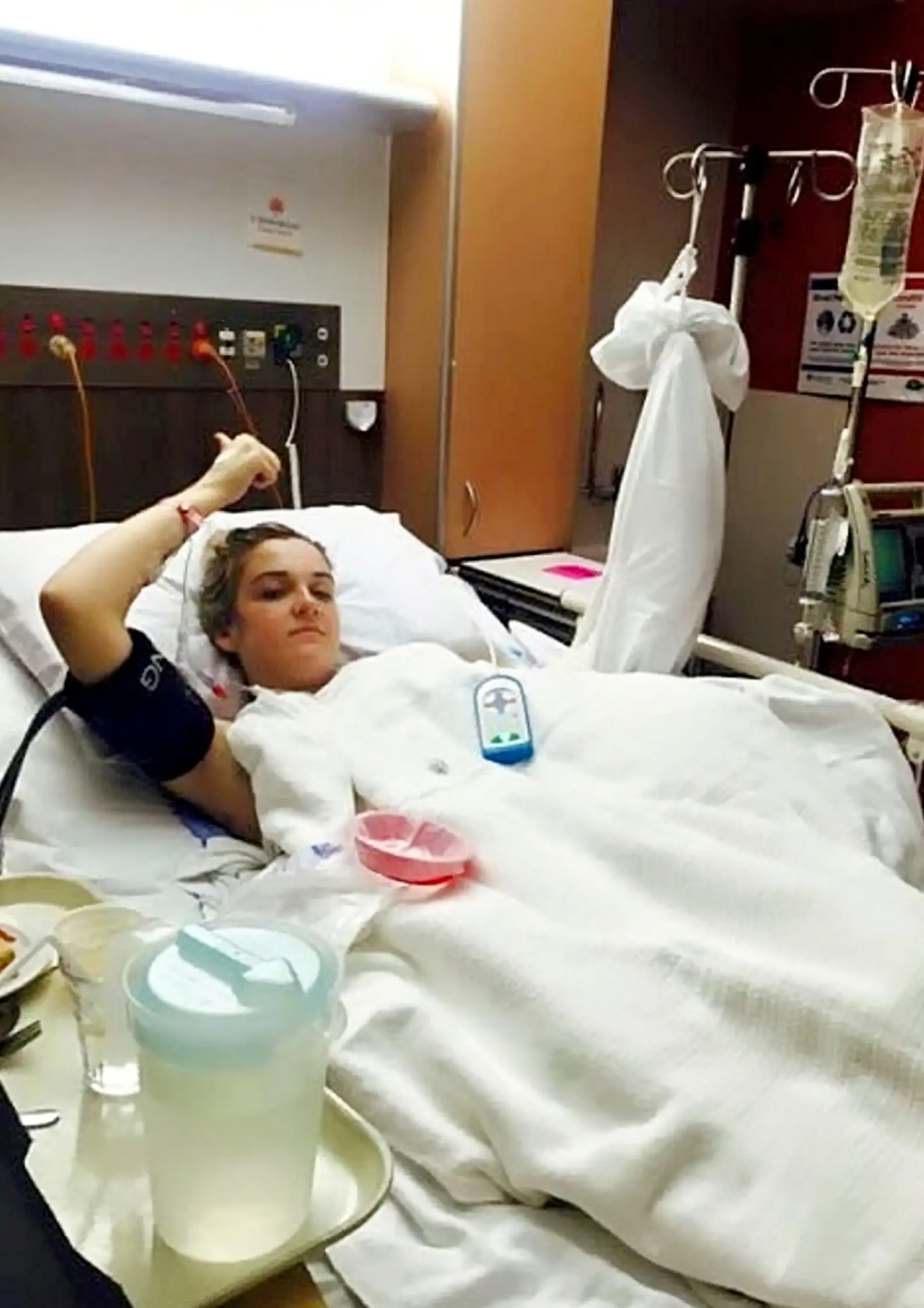 Jenna was bitten by an Australian black widow eight years ago and is still suffering.