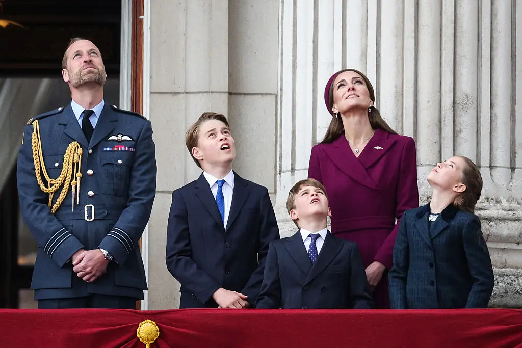 The Wales' children once again stole the show during the VE Day parade earlier this week (ADRIAN DENNIS/AFP via Getty Images)