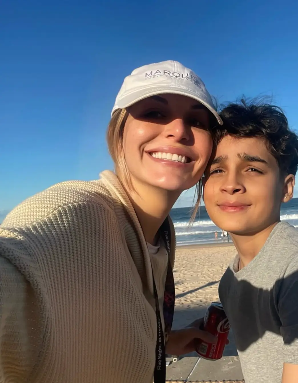 Australian actress Clare McCann has issued a heartbreaking plea to raise donations to 'cryogenically preserve' her teen son (Instagram/@claremccannofficial)