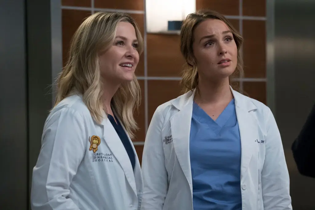 Jessica Capshaw and Camilla Luddington in Grey's Anatomy (Richard Cartwright / Contributor / Getty Images)