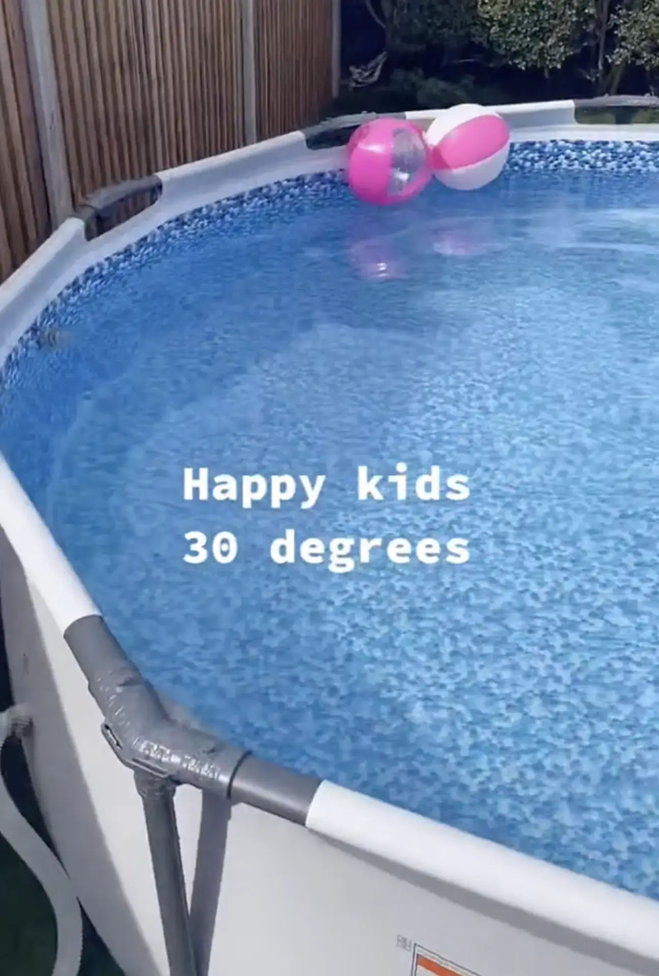 One mum has come up with an interesting hack to heat up her swimming pool.